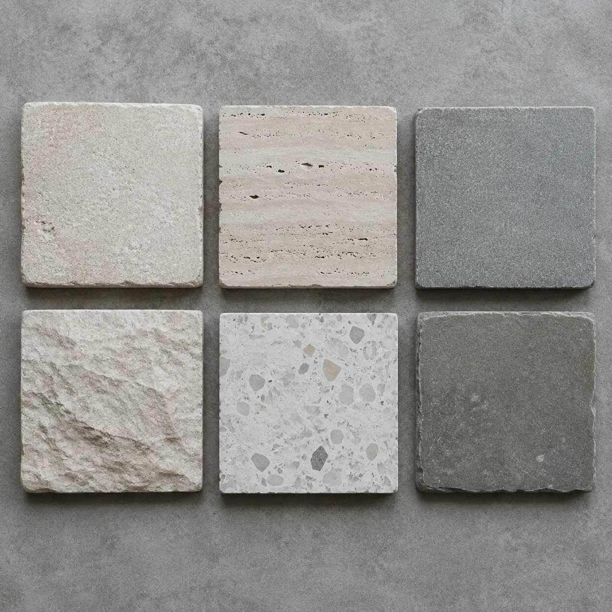 Warm vein-cut travertine with small natural voids
